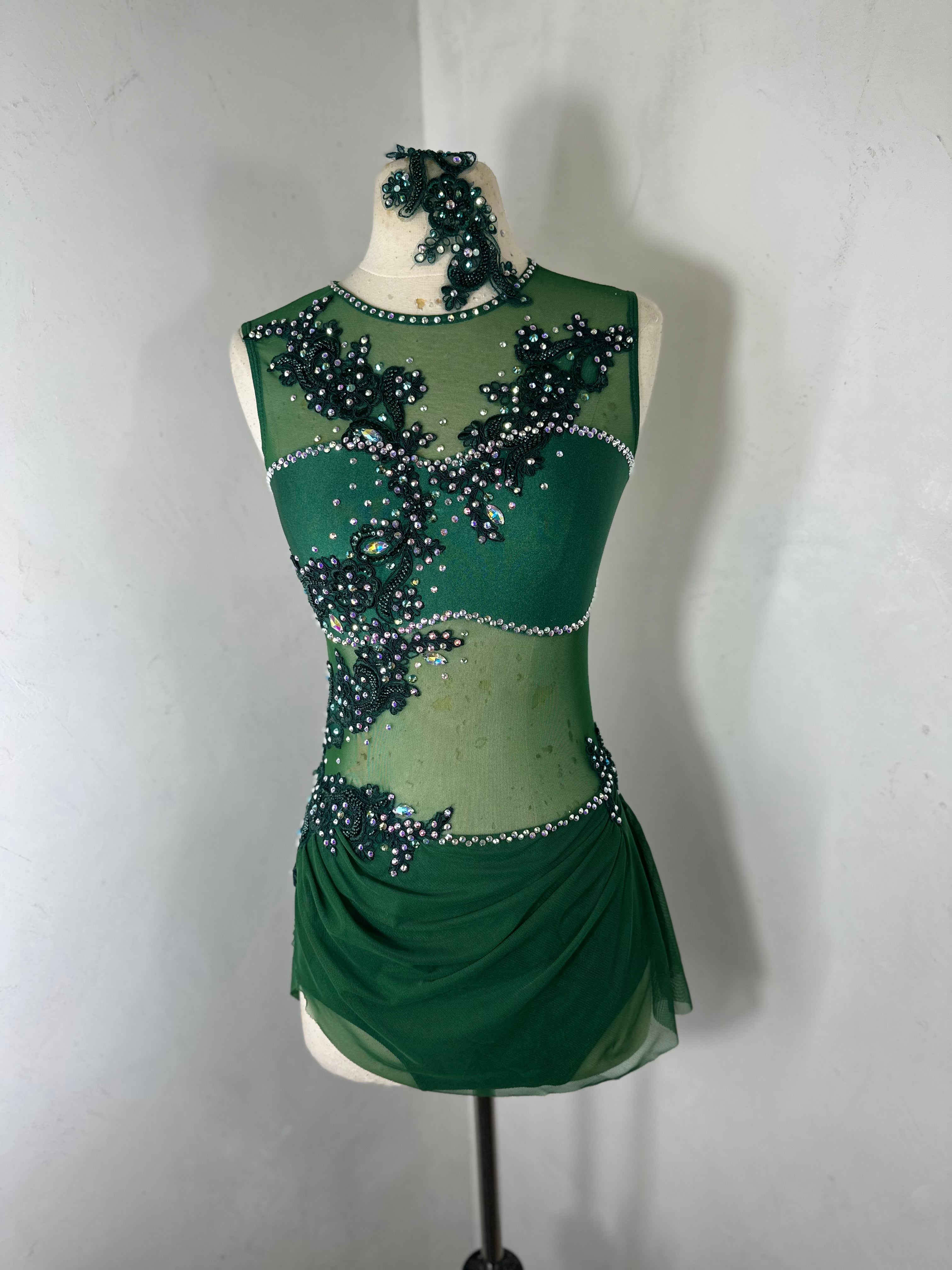 CLARA Classic Lyrical Costume with draped skirt – Co9dancecostumes CLARA Classic Lyrical Costume with draped skirt – Co9dancecostumes