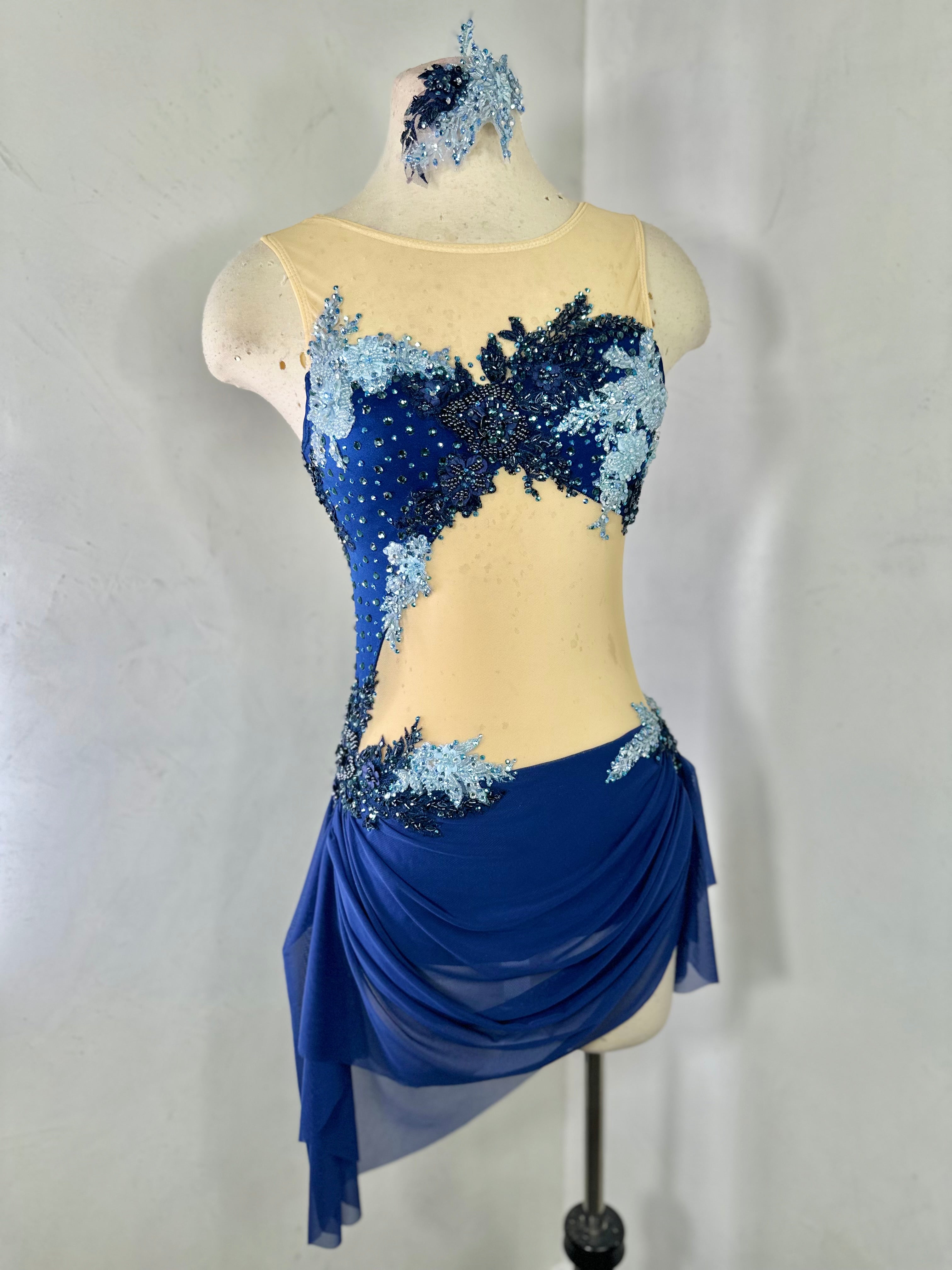 RIVER Navy lyrical dance costume RIVER Navy lyrical dance costume