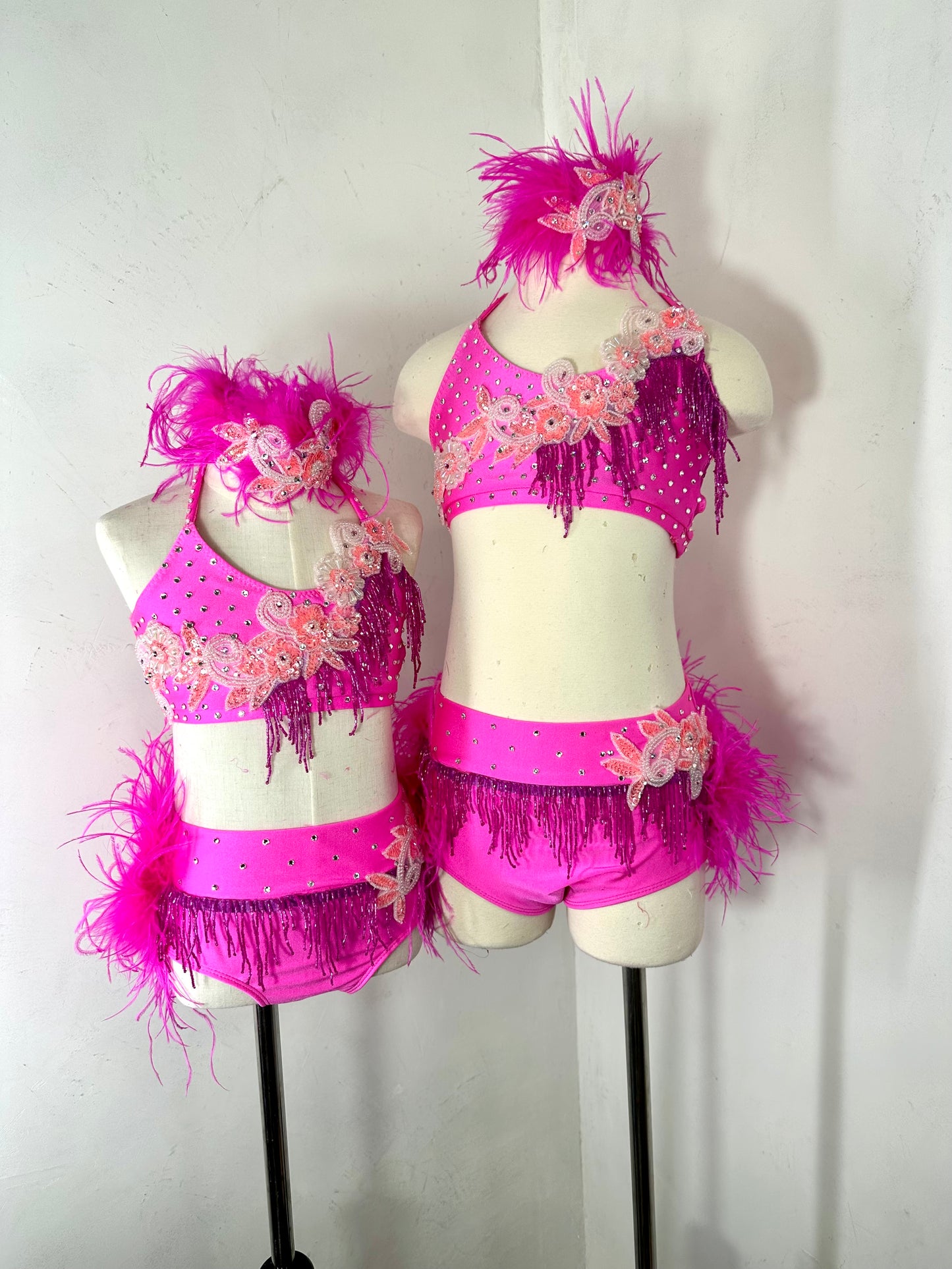 Pink LC jazz dance costume