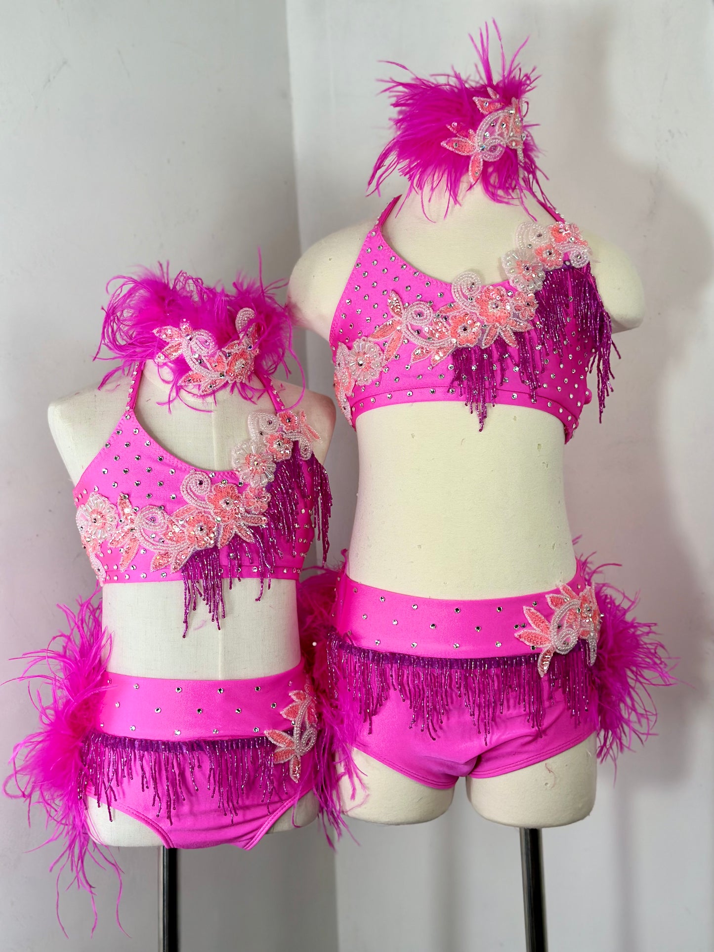 Pink LC jazz dance costume