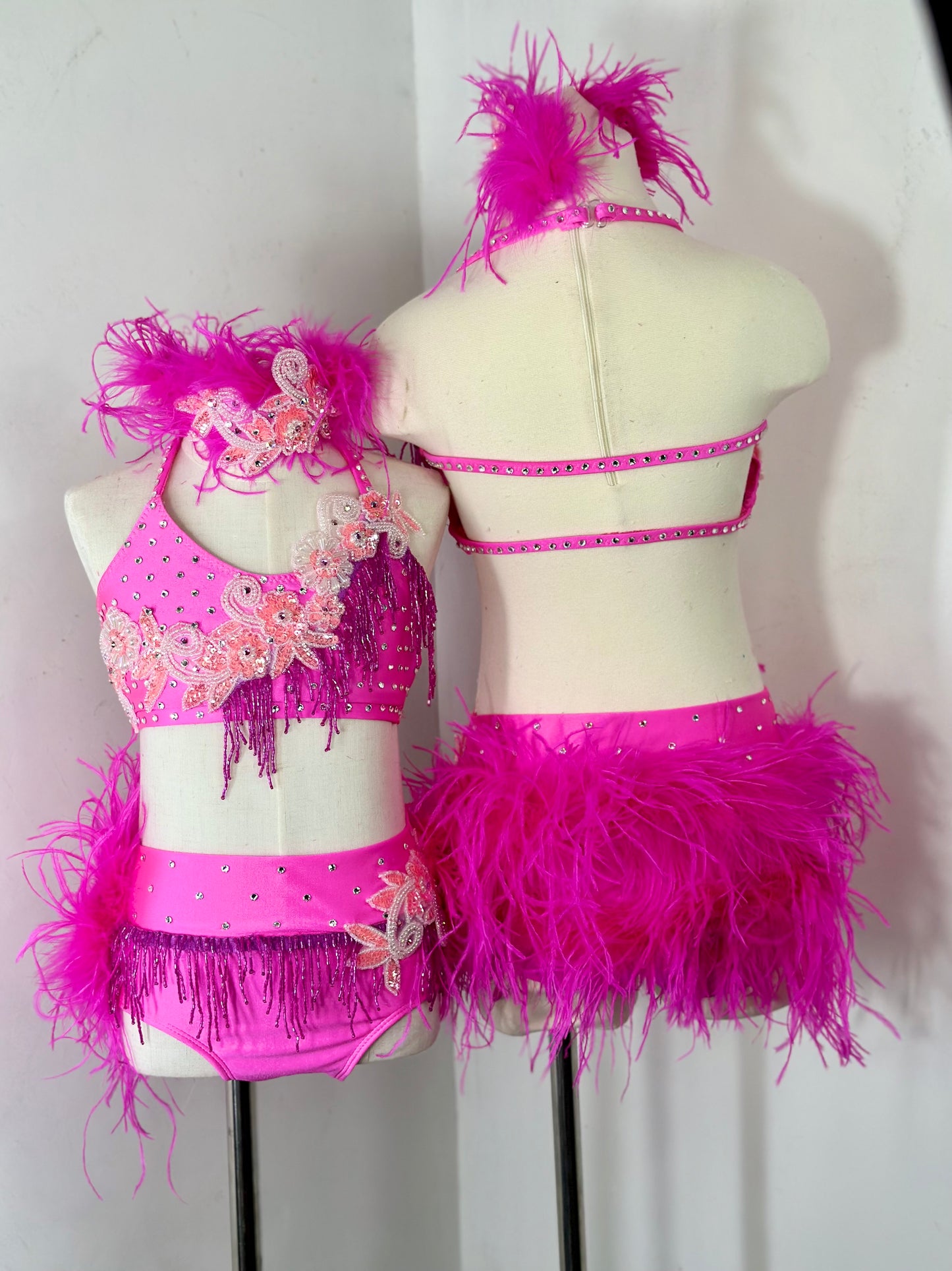 Pink LC jazz dance costume