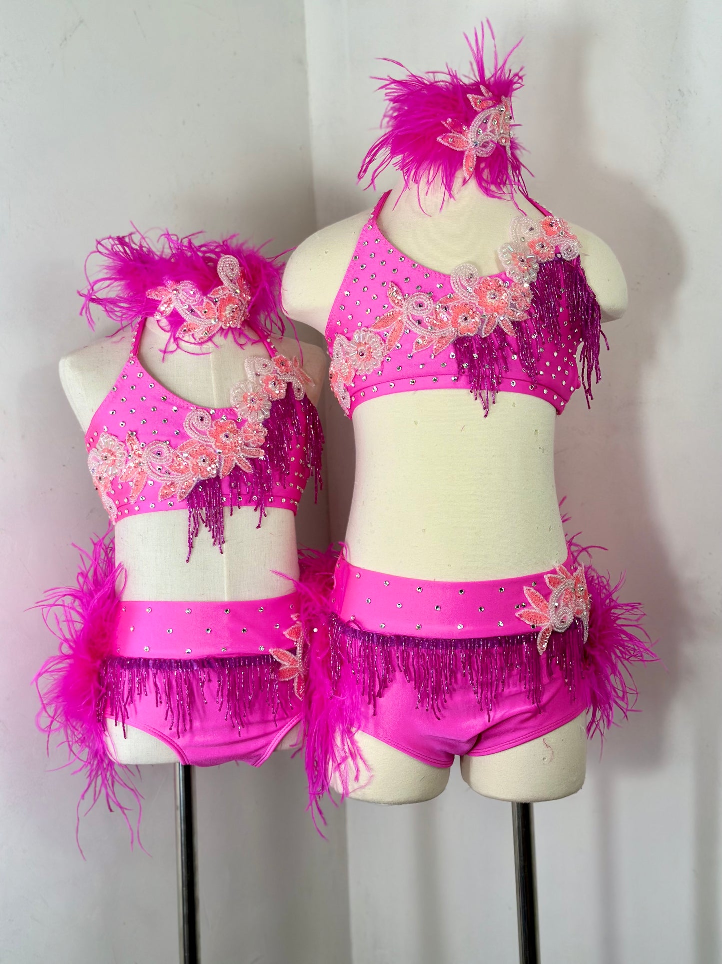 Pink LC jazz dance costume