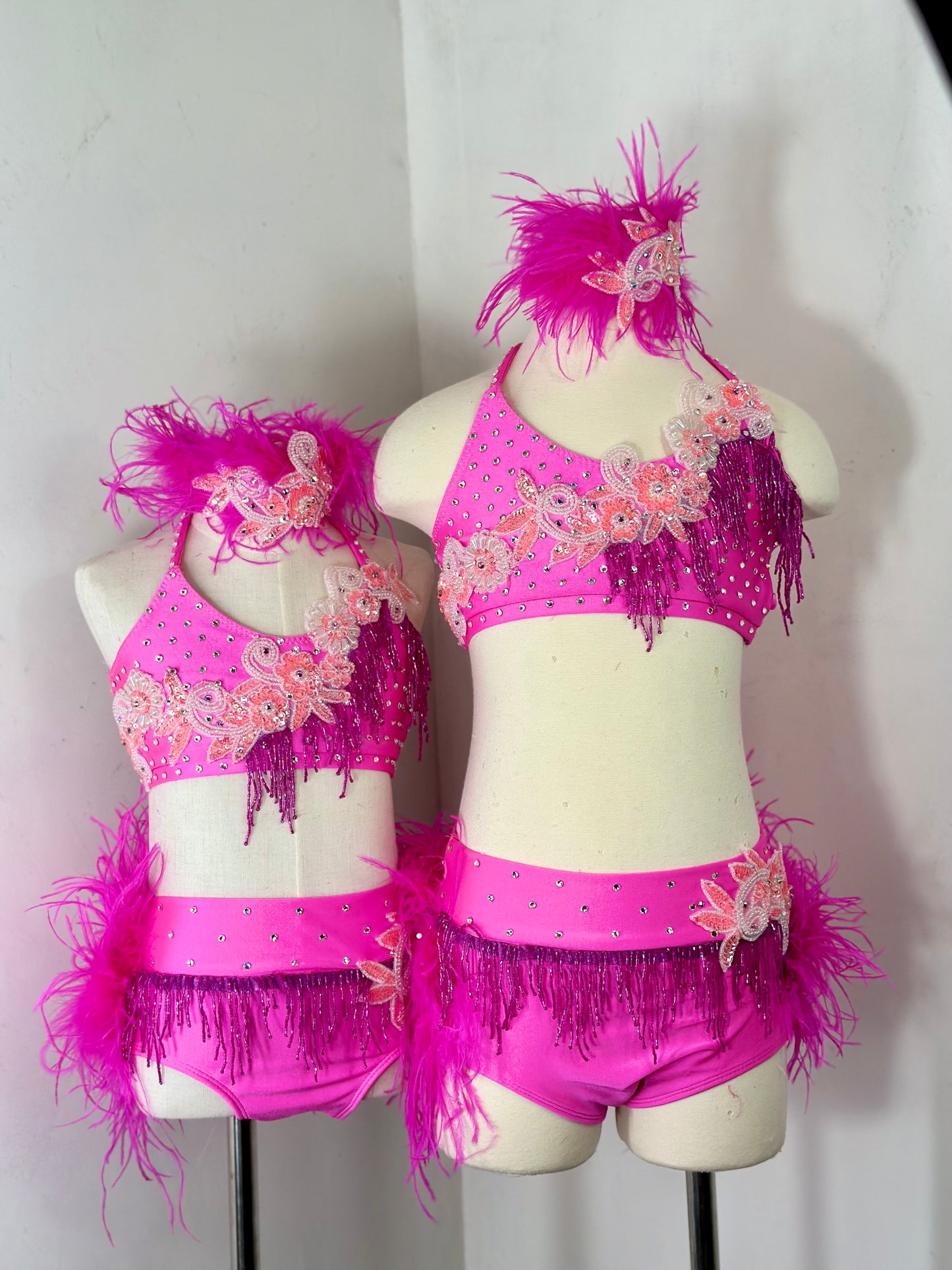 Pink LC jazz dance costume