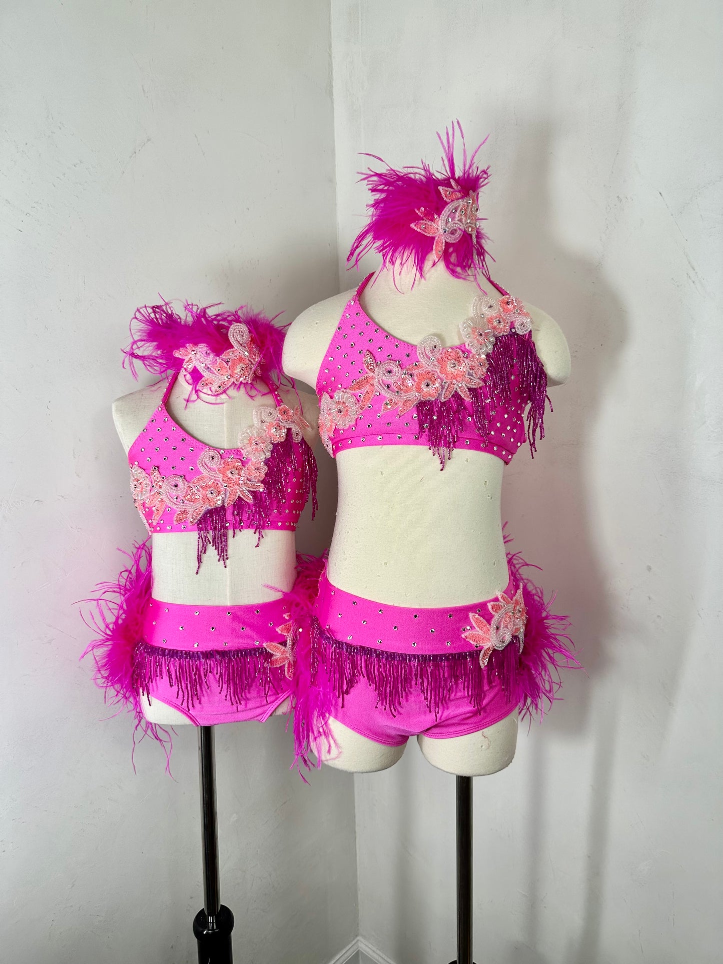Pink LC jazz dance costume