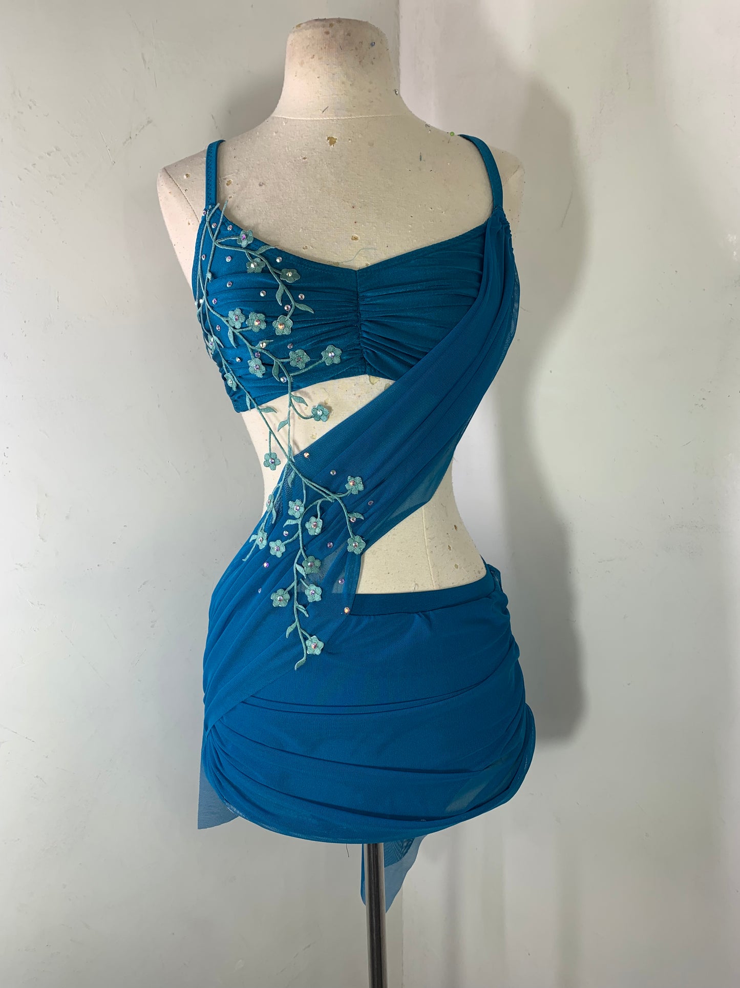 2 pc Lyrical Costume with asymmetrical skirt