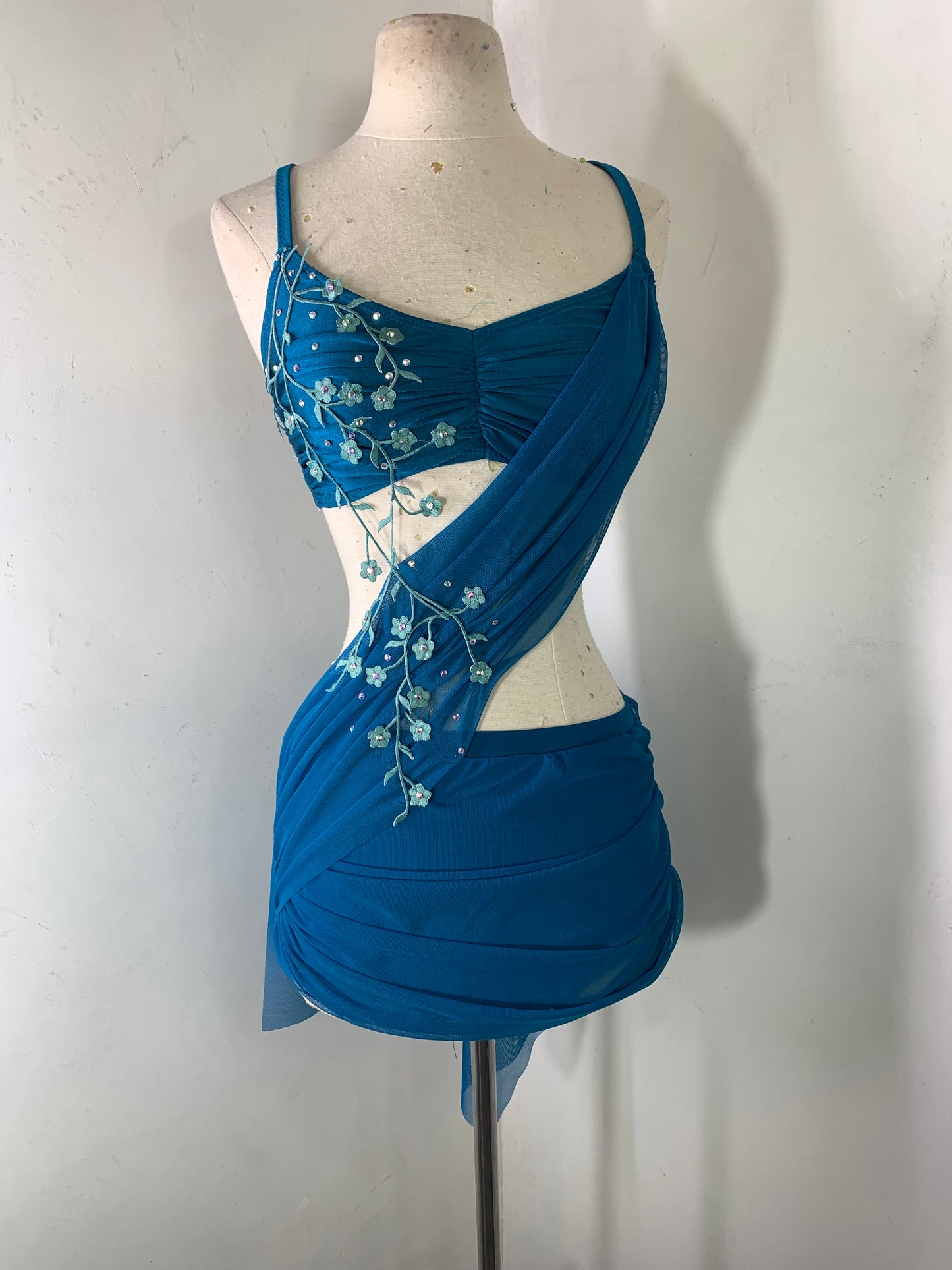 2 pc Lyrical Costume with asymmetrical skirt