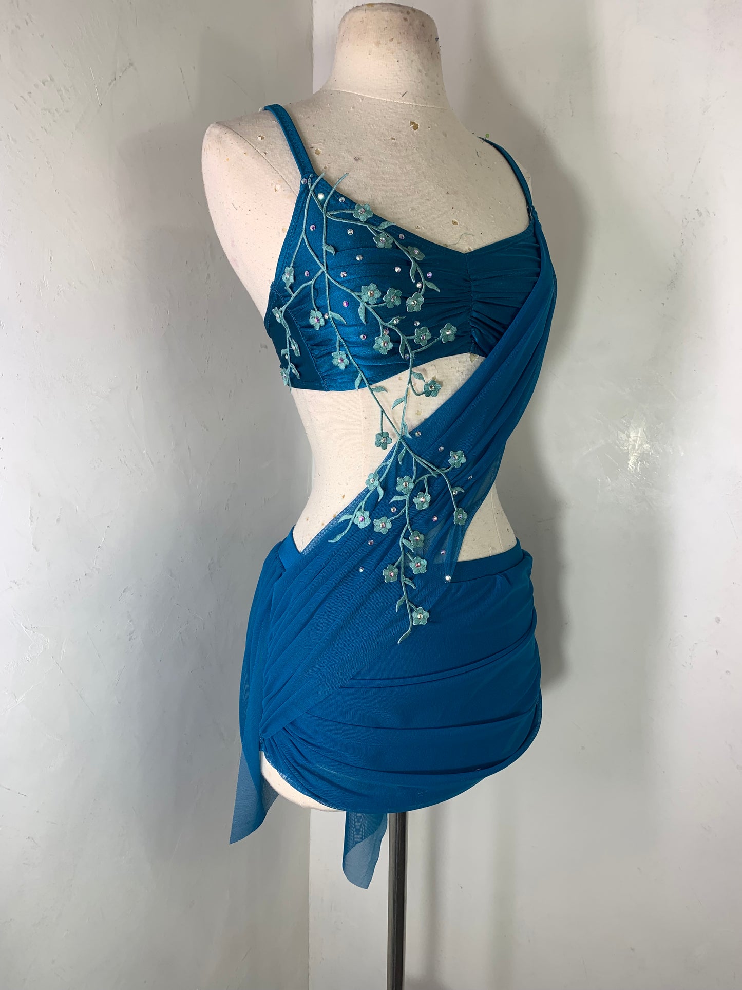 2 pc Lyrical Costume with asymmetrical skirt