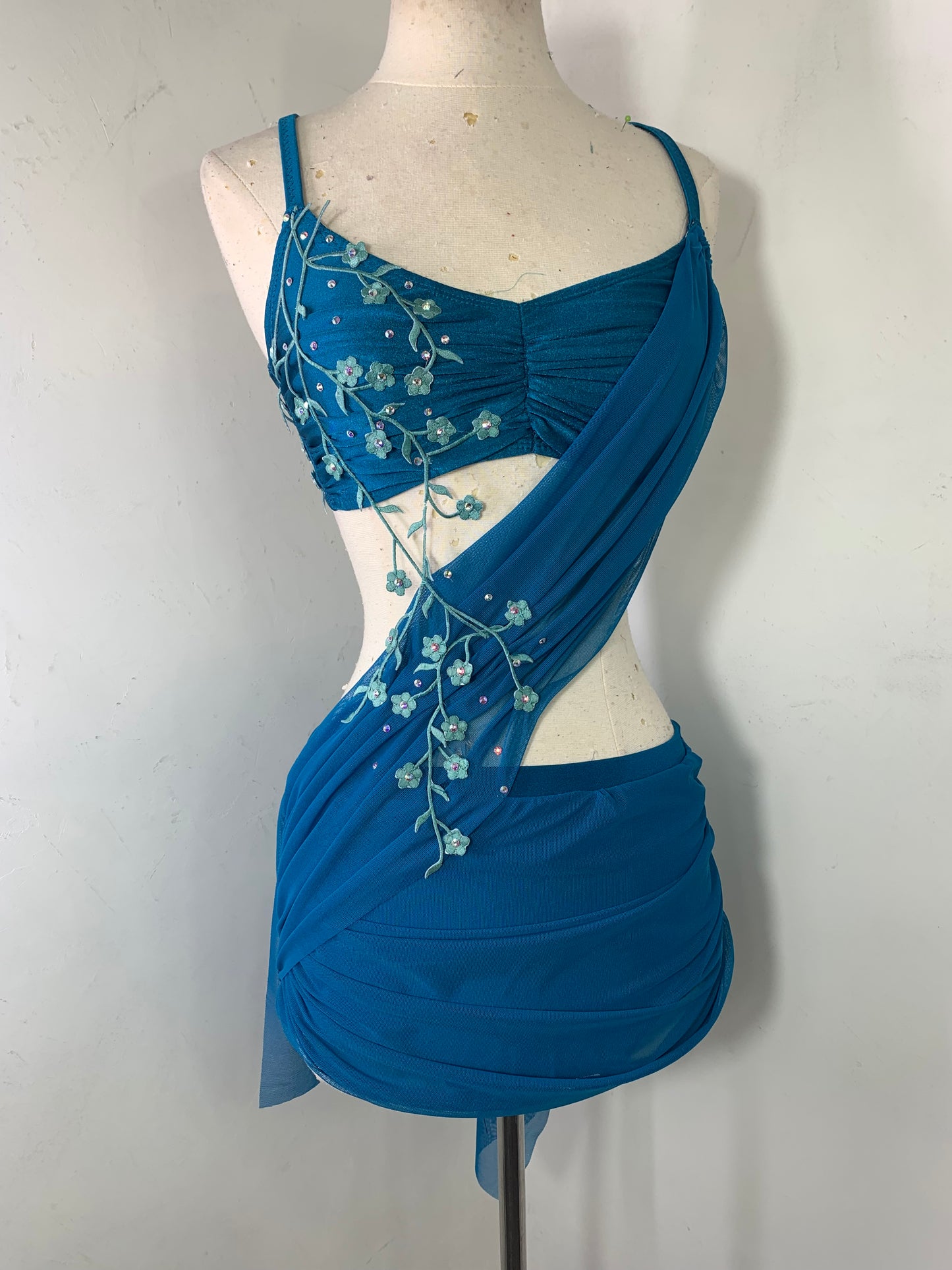 2 pc Lyrical Costume with asymmetrical skirt