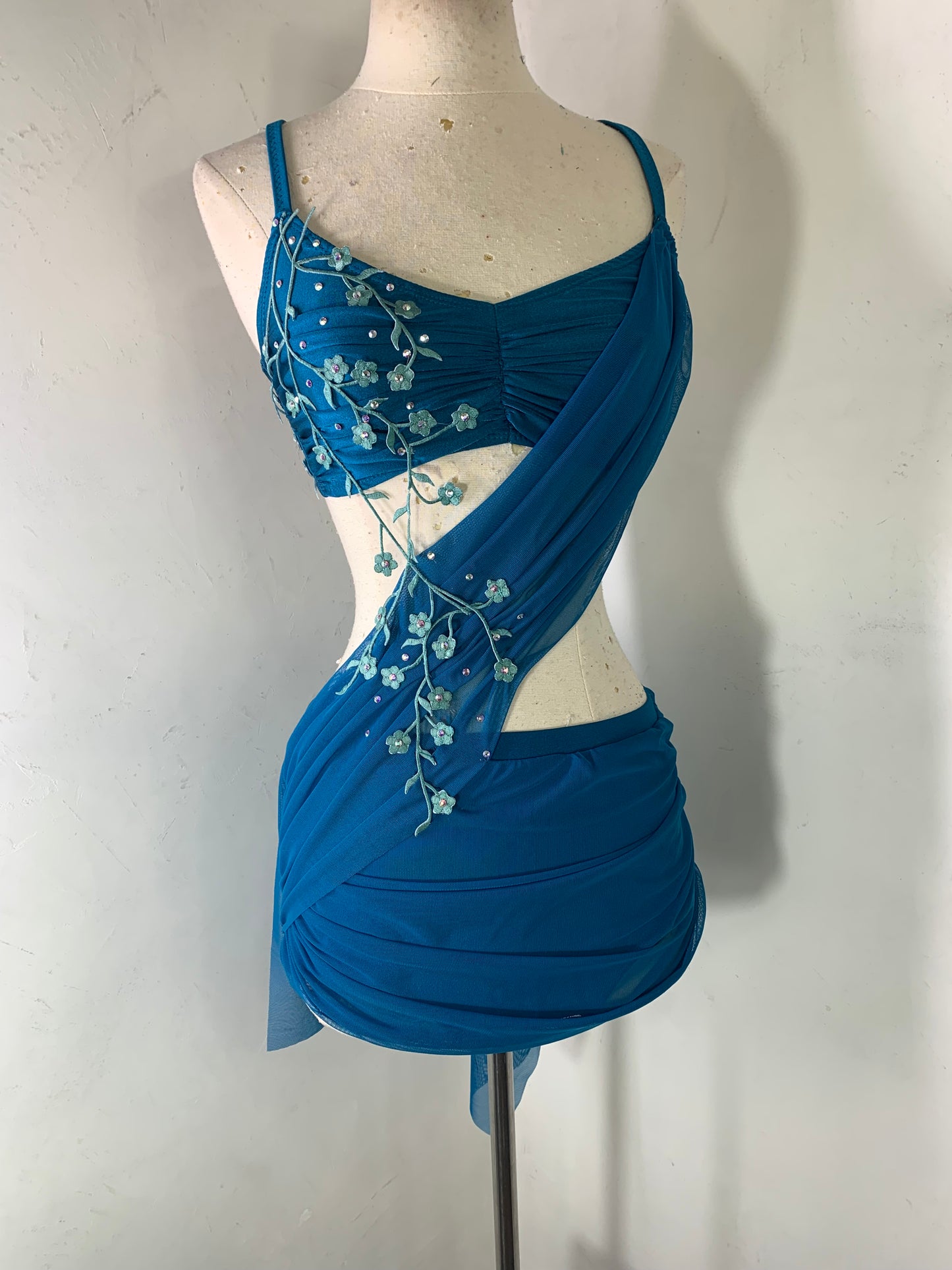 2 pc Lyrical Costume with asymmetrical skirt