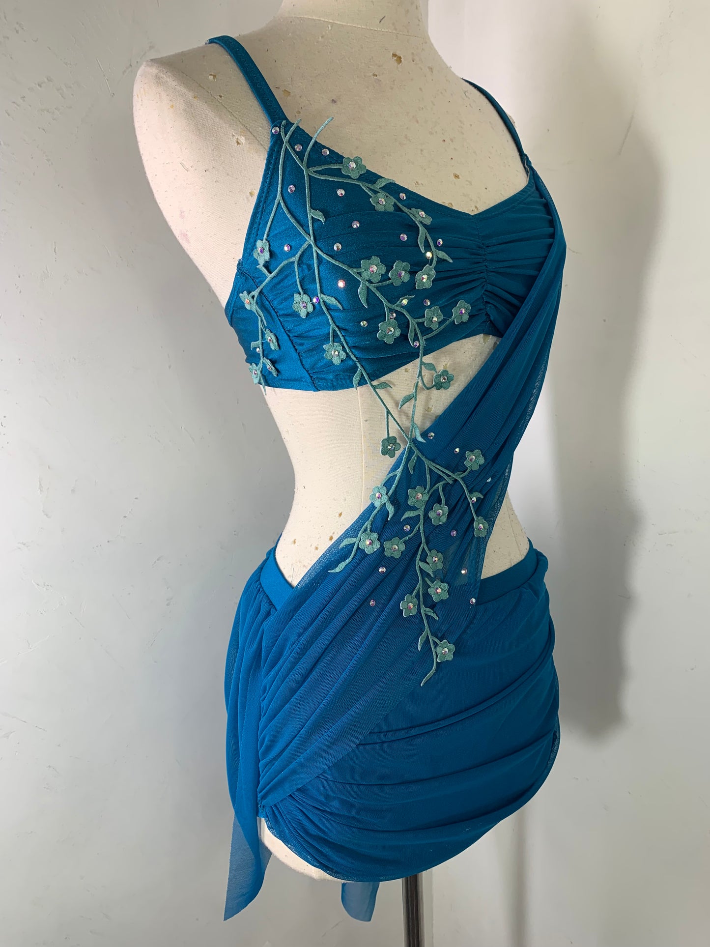 2 pc Lyrical Costume with asymmetrical skirt