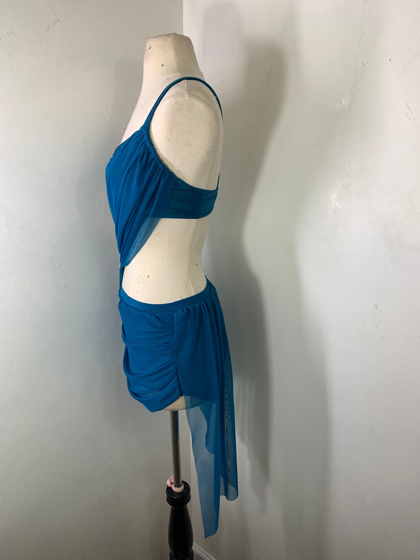 2 pc Lyrical Costume with asymmetrical skirt