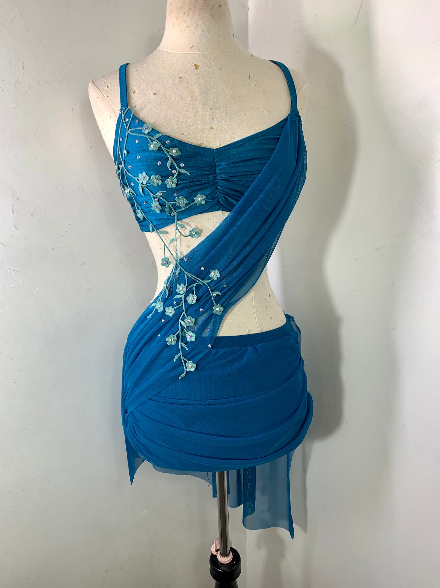 2 pc Lyrical Costume with asymmetrical skirt