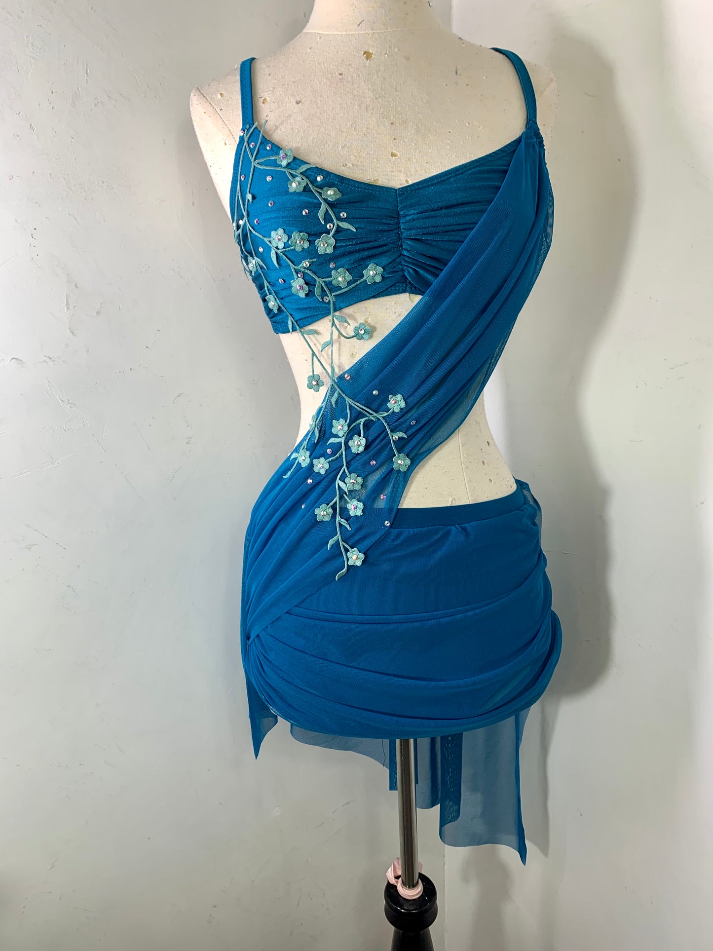 2 pc Lyrical Costume with asymmetrical skirt