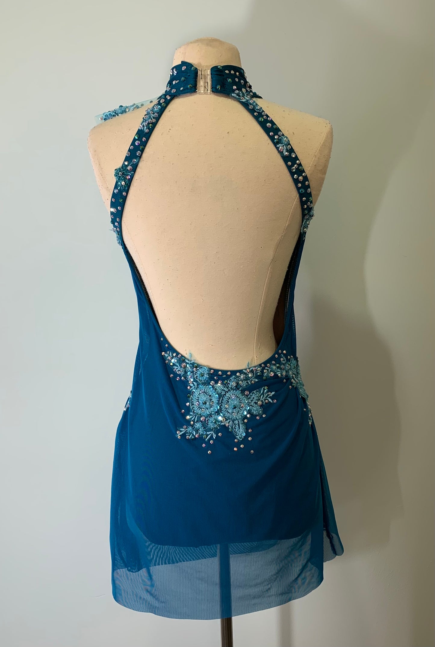Mallard Draped red dance dress