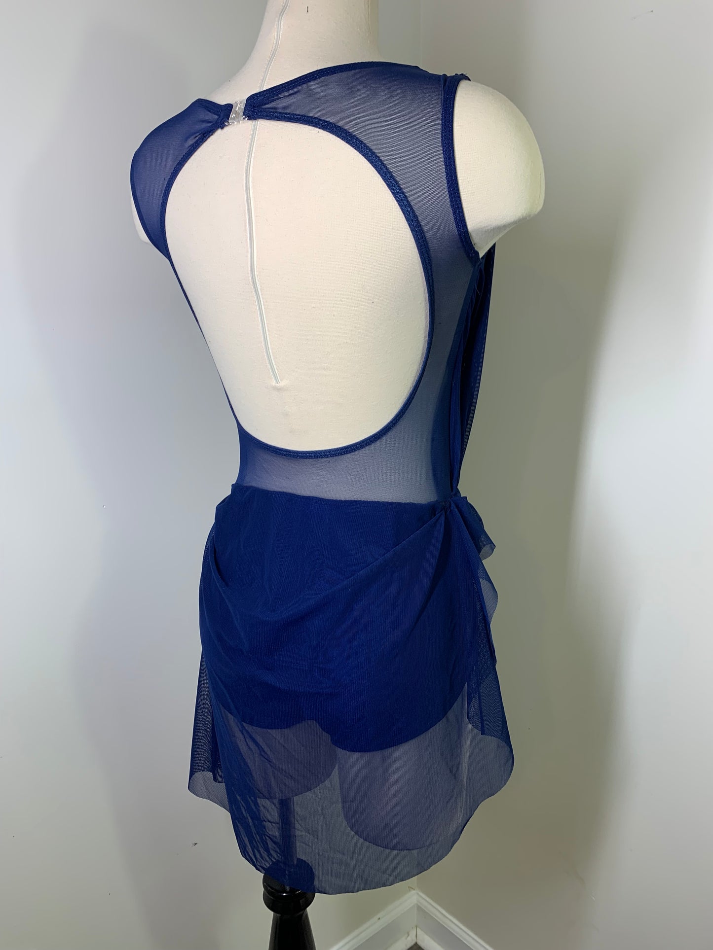 Sage draped dance costume