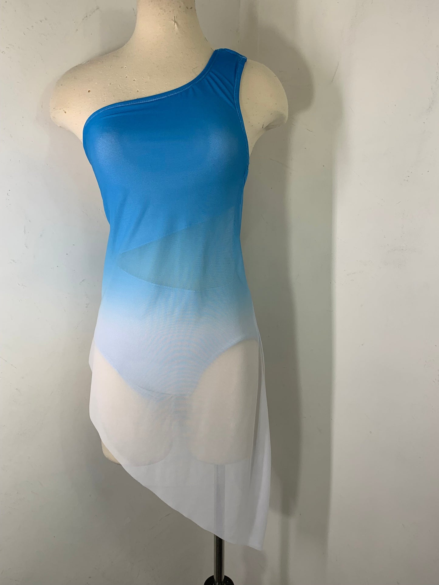 NAVY ASSYMETRICAL DANCE DRESS