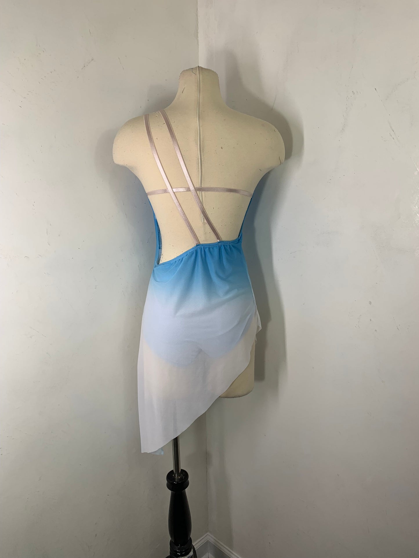 NAVY ASSYMETRICAL DANCE DRESS