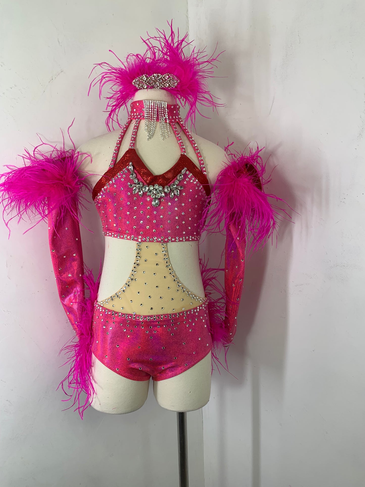 Pink jazz dance costume