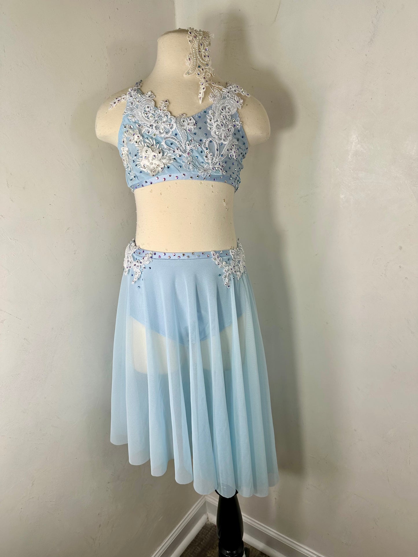 SERAPHINA sky blue LC lyrical dance costume