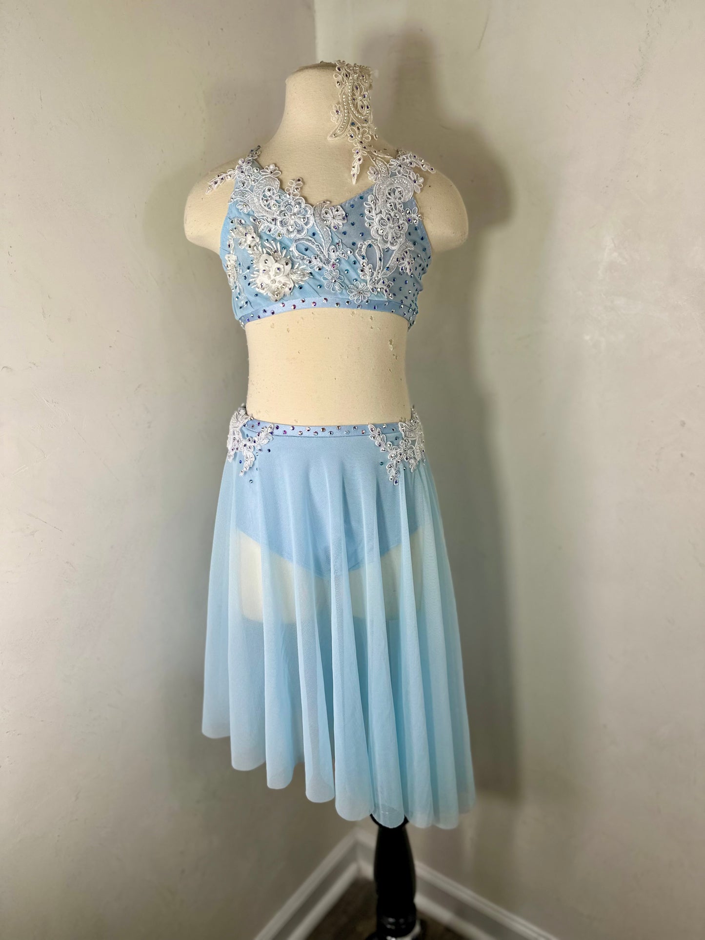 SERAPHINA sky blue LC lyrical dance costume