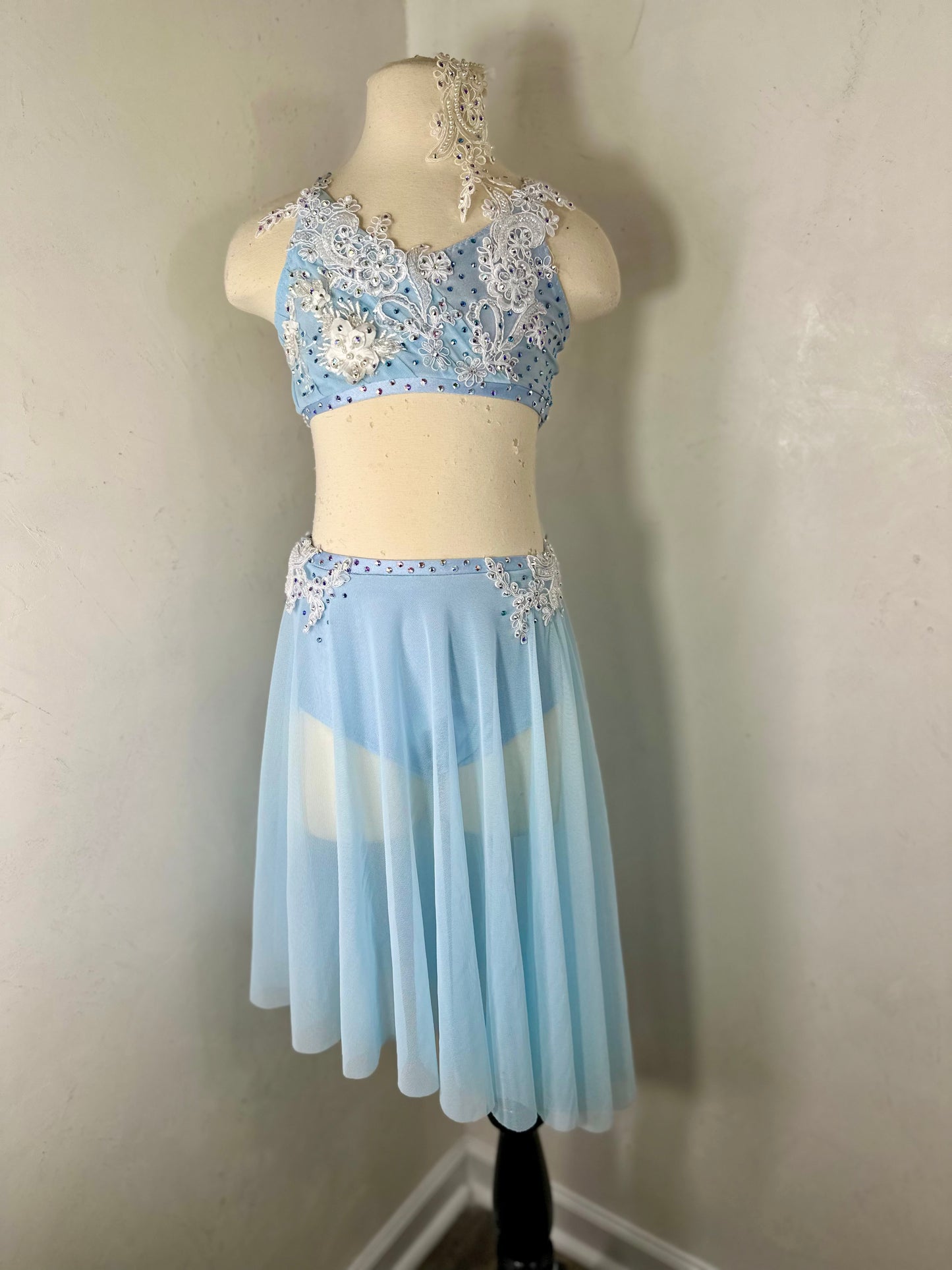 SERAPHINA sky blue LC lyrical dance costume
