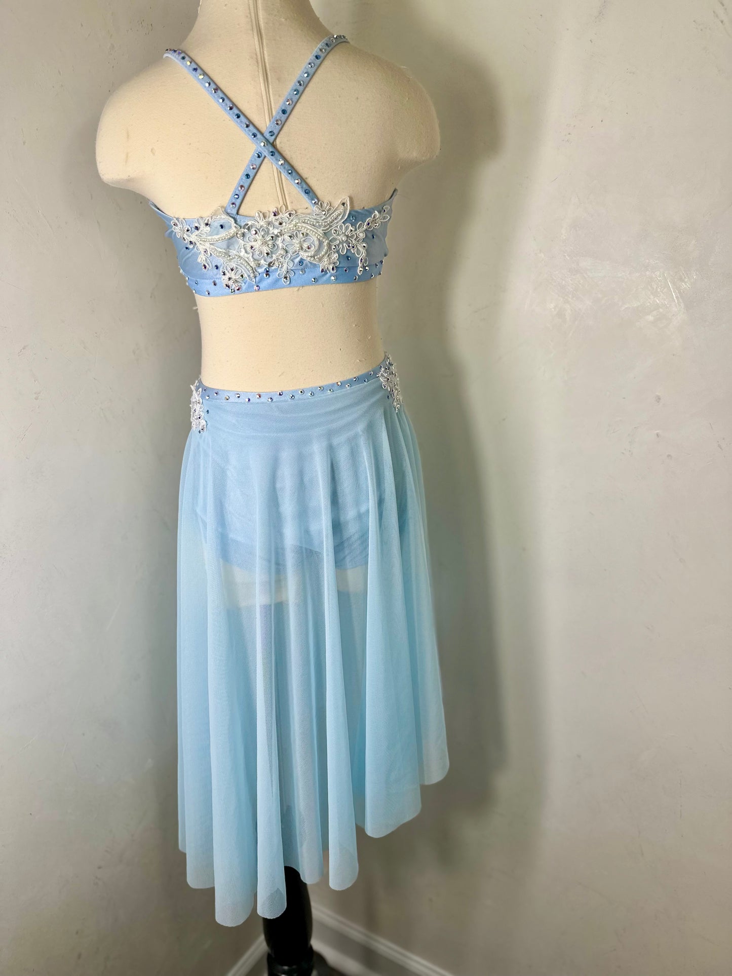 SERAPHINA sky blue LC lyrical dance costume