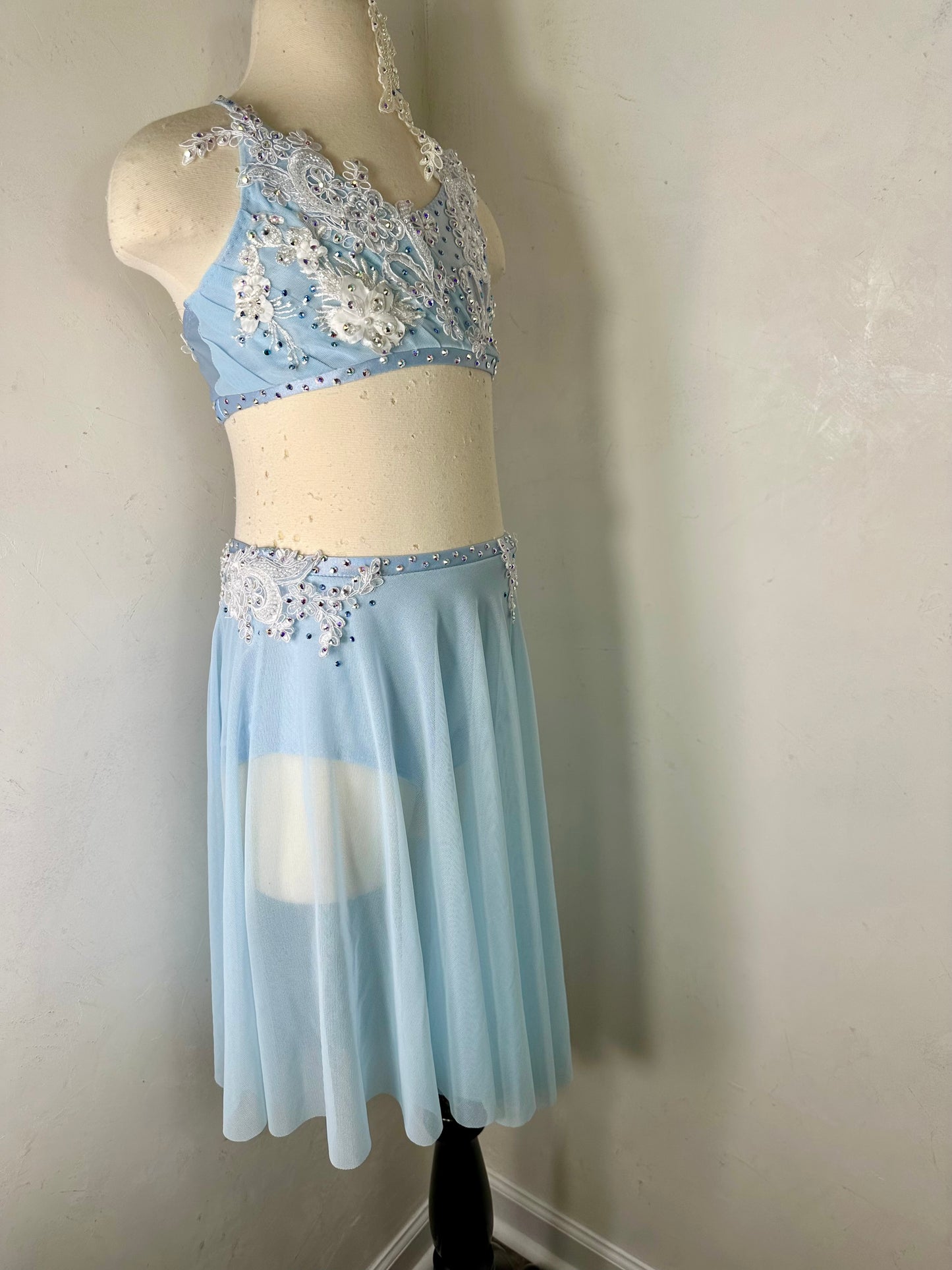 SERAPHINA sky blue LC lyrical dance costume