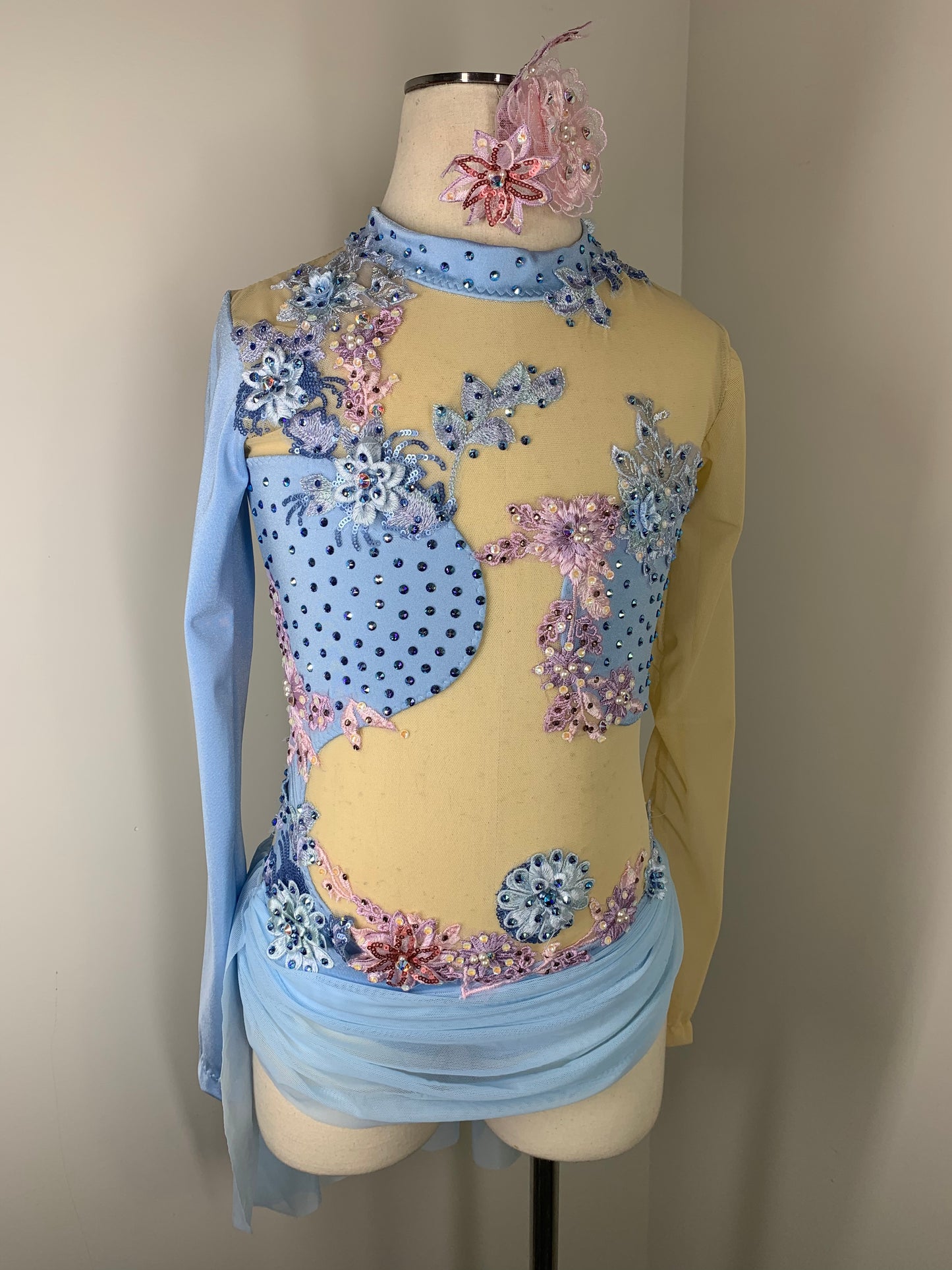 LC pink and blue dance costume