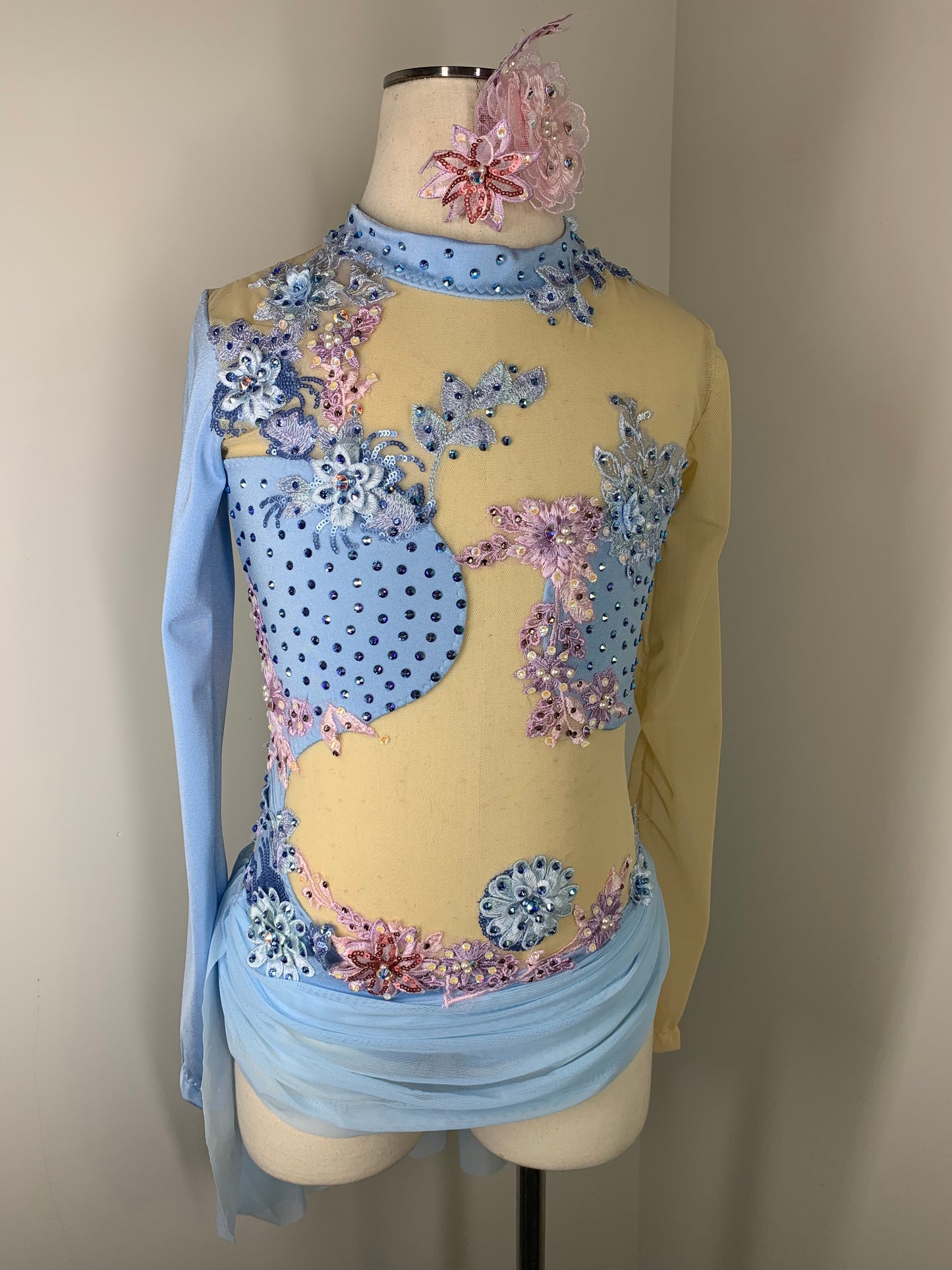 LC pink and blue dance costume