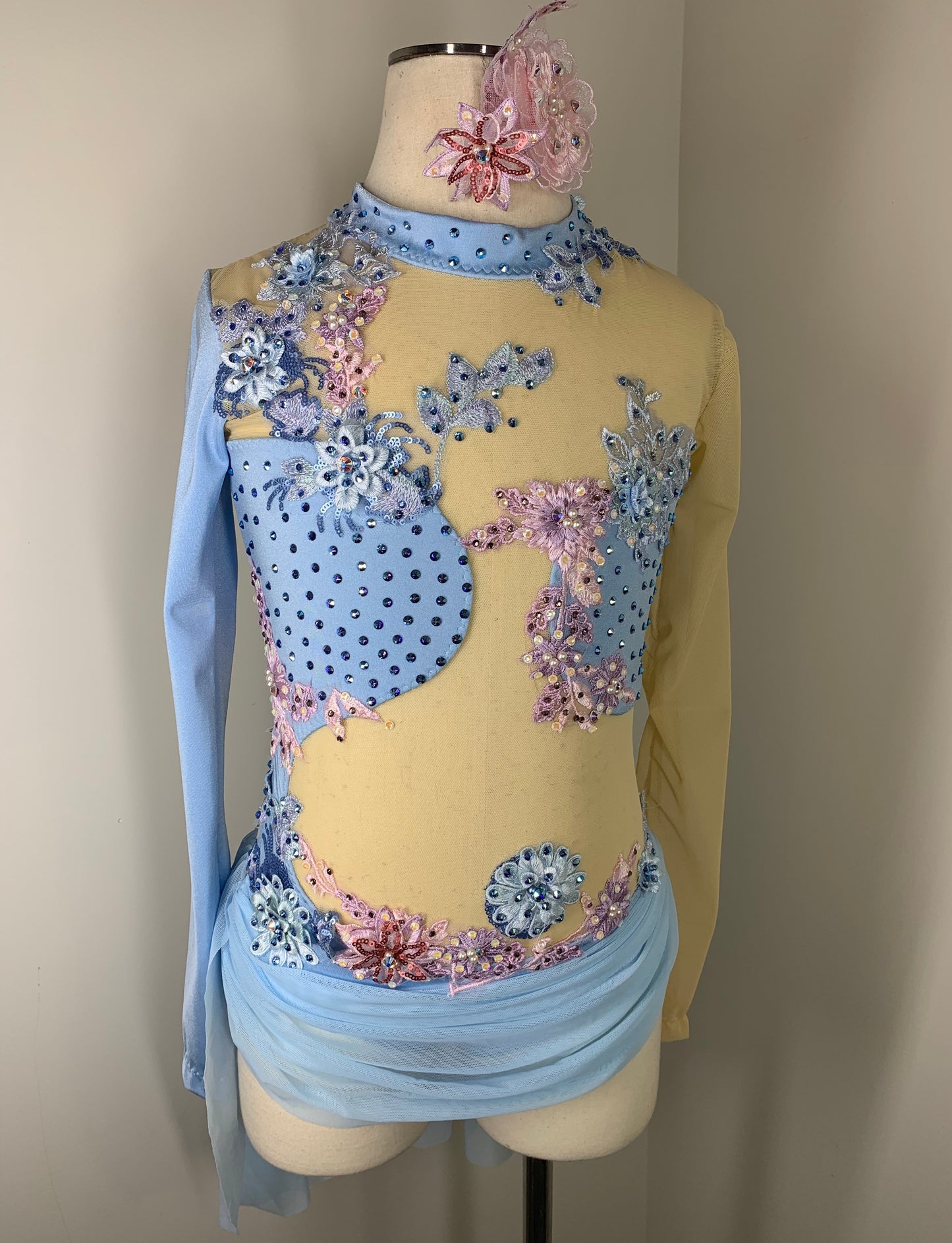 LC pink and blue dance costume