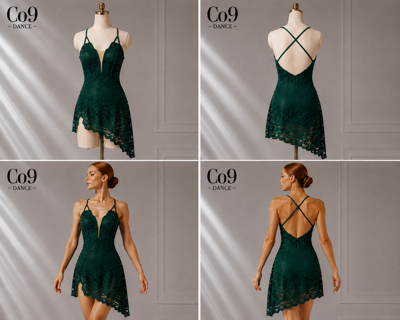 BALSAM Sparkly lace contemporary dance costume