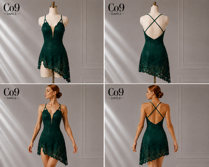 BALSAM Sparkly lace contemporary dance costume