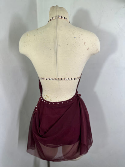 RAINA Draped lilac dance dress