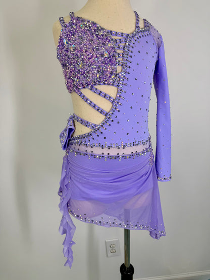 SUTTON Lilac Asymmetrical lyrical dance costume