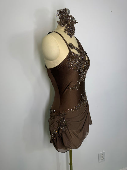 BLAIR Brown ready to ship contemporary or Lyrical dance costume