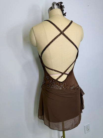 BLAIR Brown ready to ship contemporary or Lyrical dance costume
