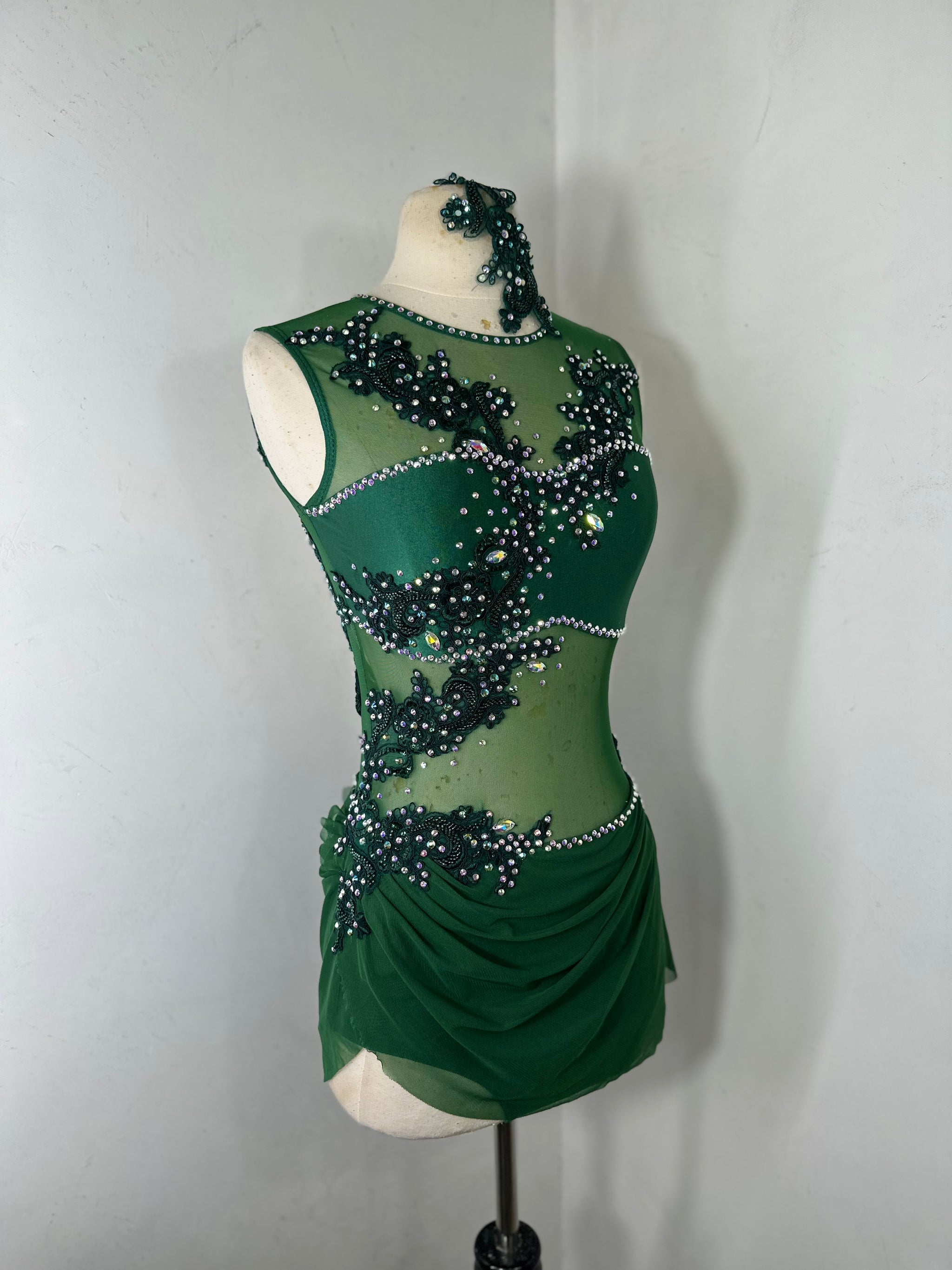 CLARA Classic Lyrical Costume with draped skirt Co9dancecostumes CLARA Classic Lyrical Costume with draped skirt Co9dancecostumes