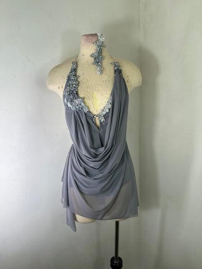 RAINA Draped lilac dance dress