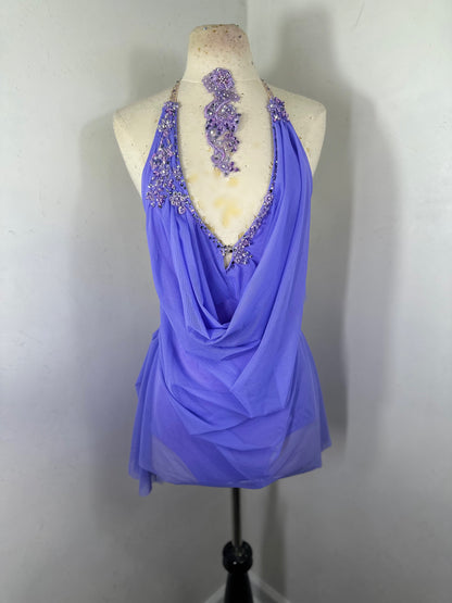 RAINA Draped lilac dance dress