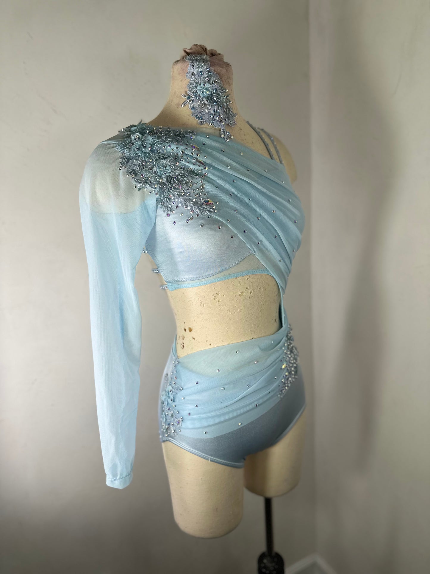 SKYE CONTEMPORARY DRAPED dance costume Co9dancecostumes SKYE CONTEMPORARY DRAPED dance costume Co9dancecostumes