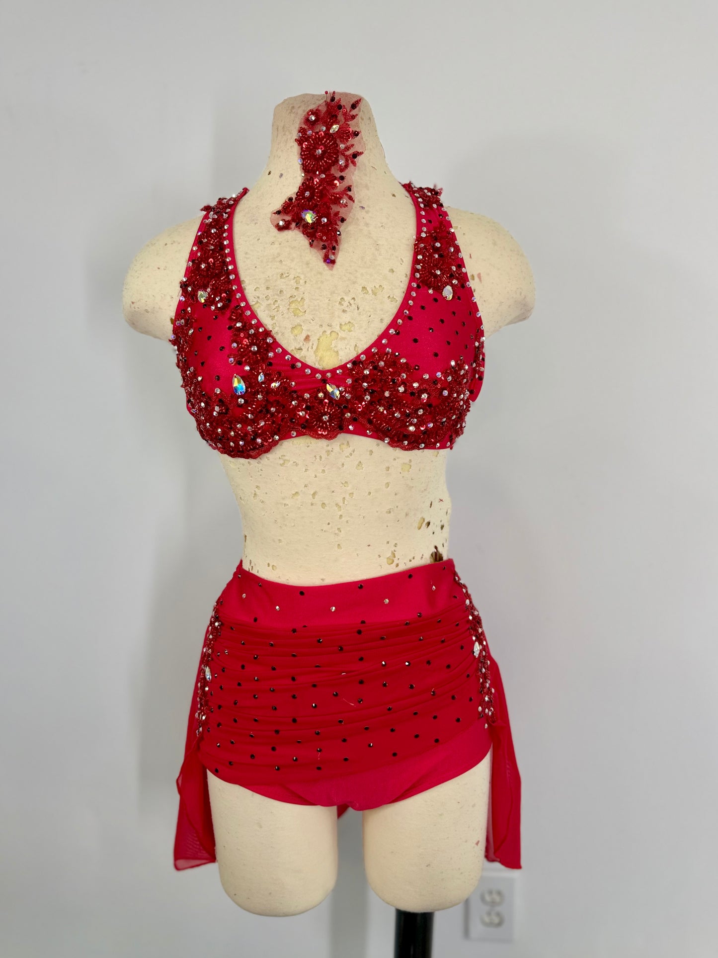 Meadow Blood Red lyrical dance costume