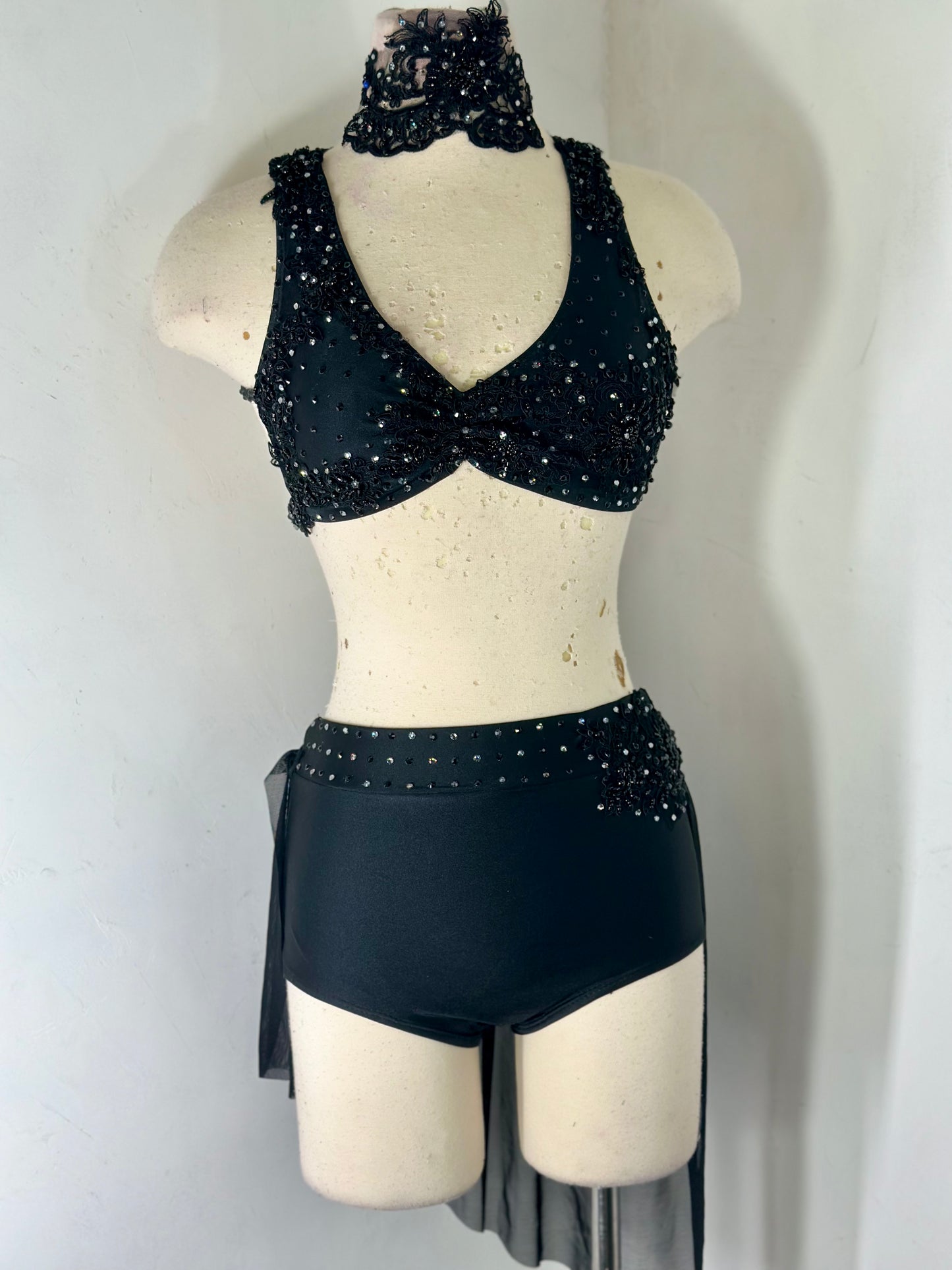 SA dramatic black SA lyrical dance costume