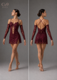COCO  rhinestoned lace Contemporary Dance Costume