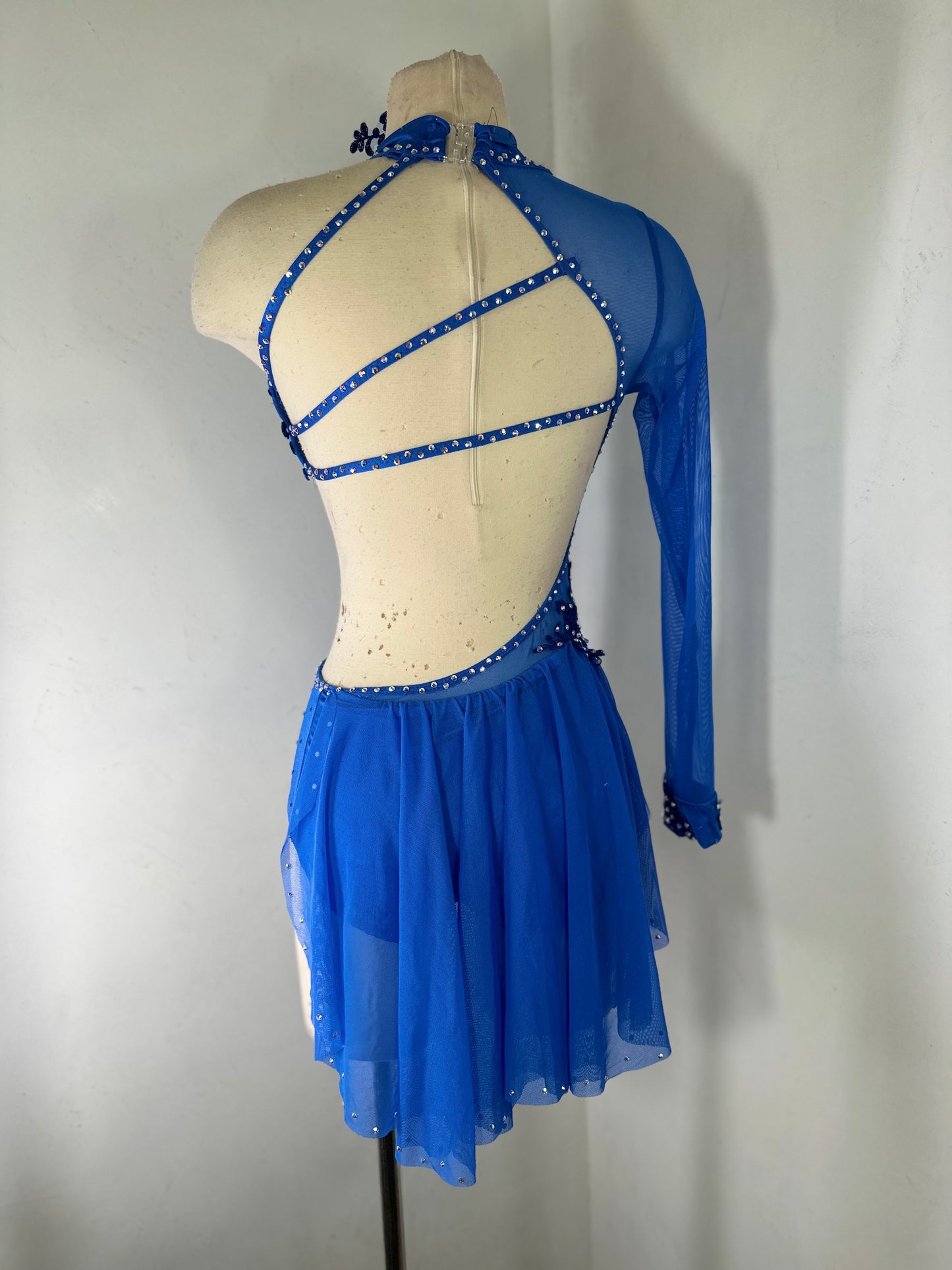 SA royal blue dance costume