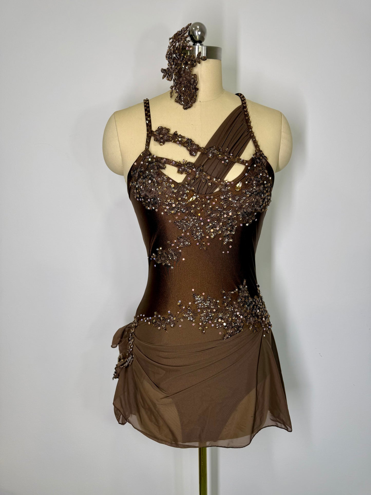 BLAIR Brown ready to ship contemporary or Lyrical dance costume