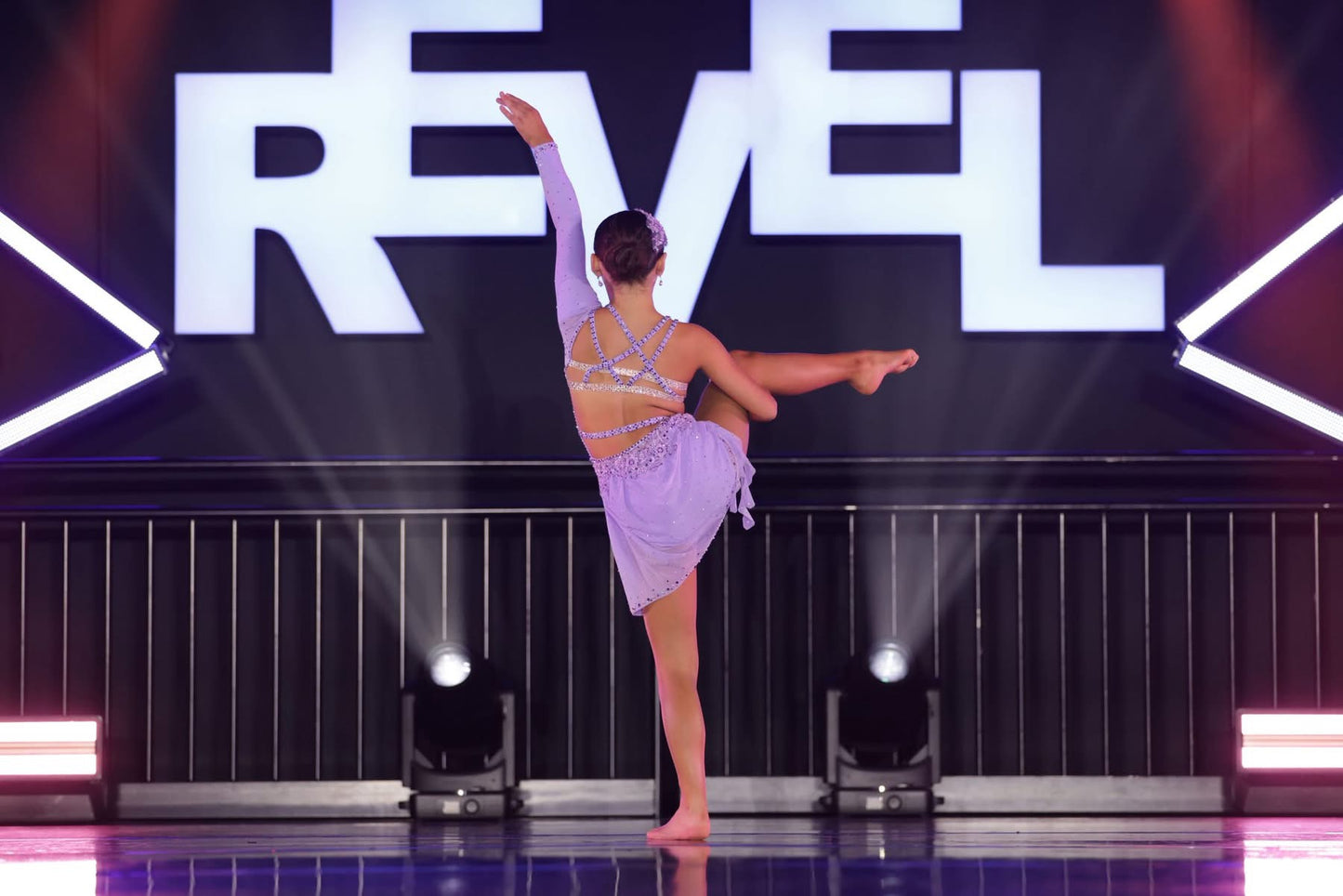 SUTTON Lilac Asymmetrical lyrical dance costume