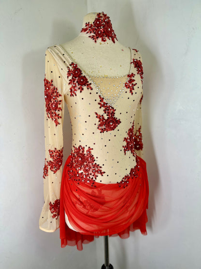 SASHA RED ready to ship Lyrical DANCE costume Co9dancecostumes SASHA RED ready to ship Lyrical DANCE costume Co9dancecostumes