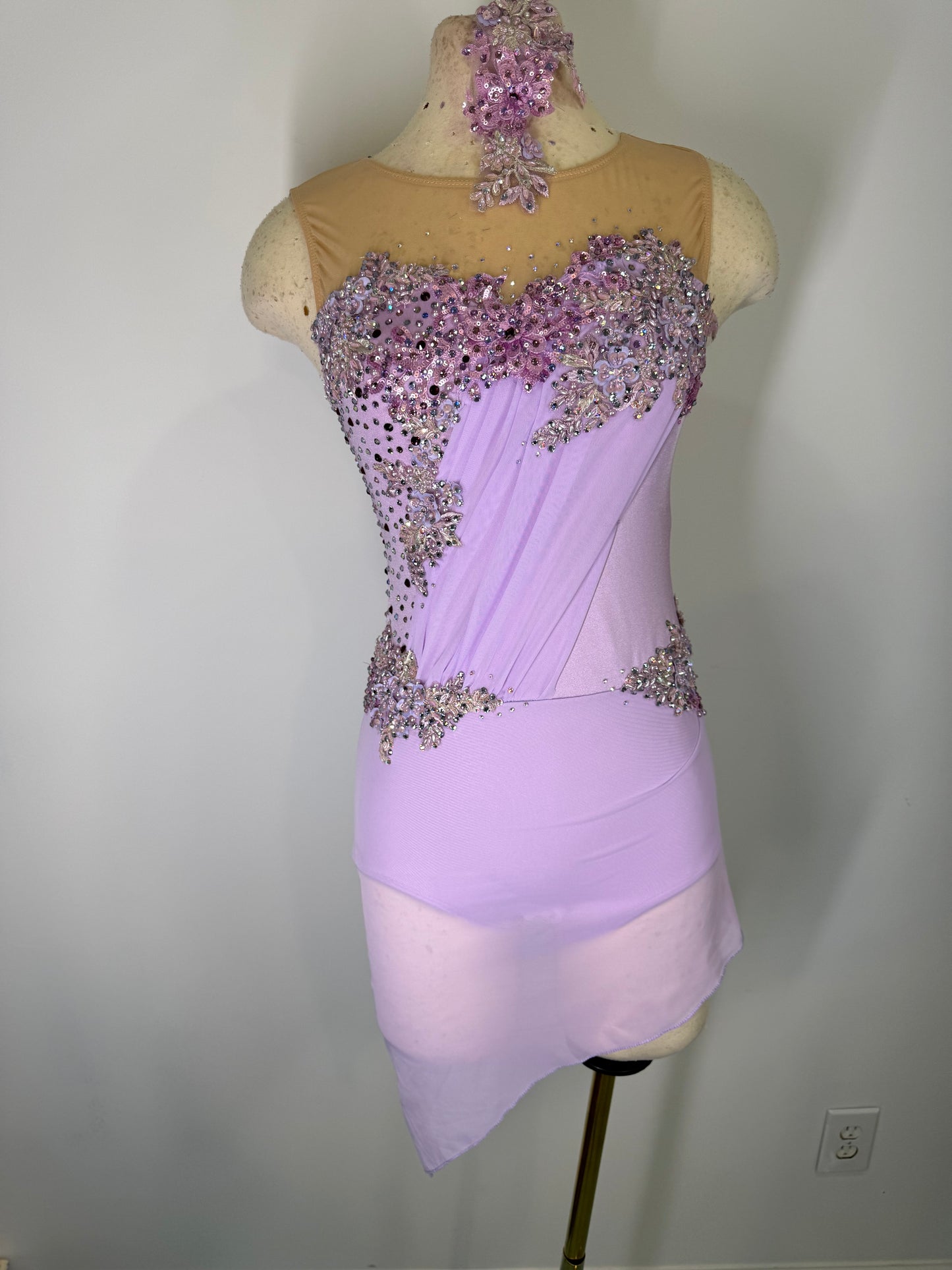 Orchid lyrical dance costume