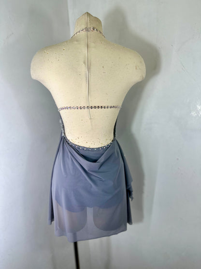 RAINA Draped lilac dance dress
