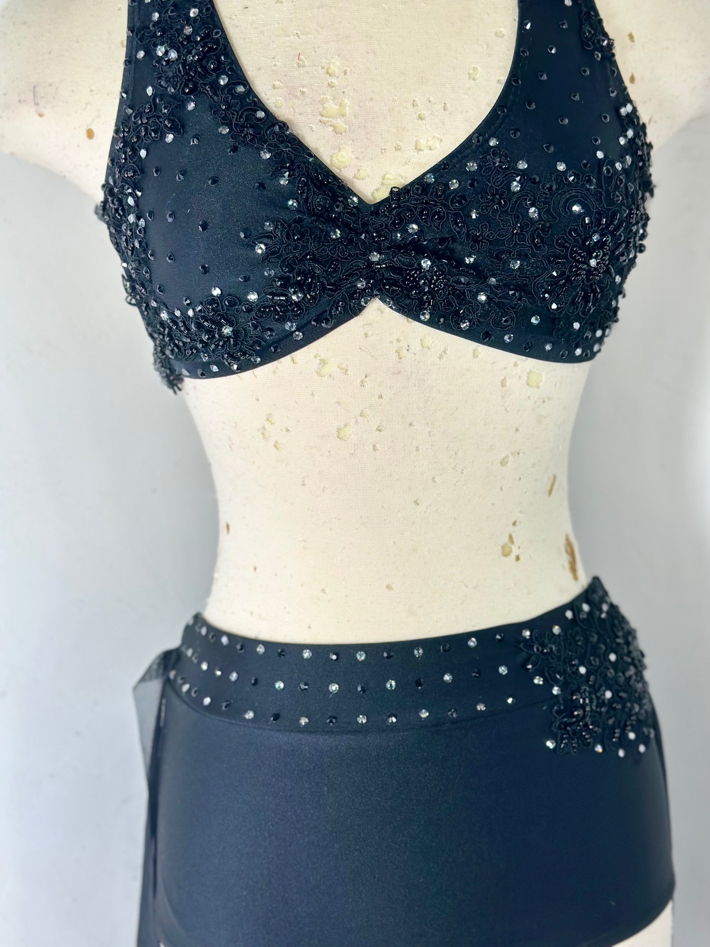 SA dramatic black SA lyrical dance costume